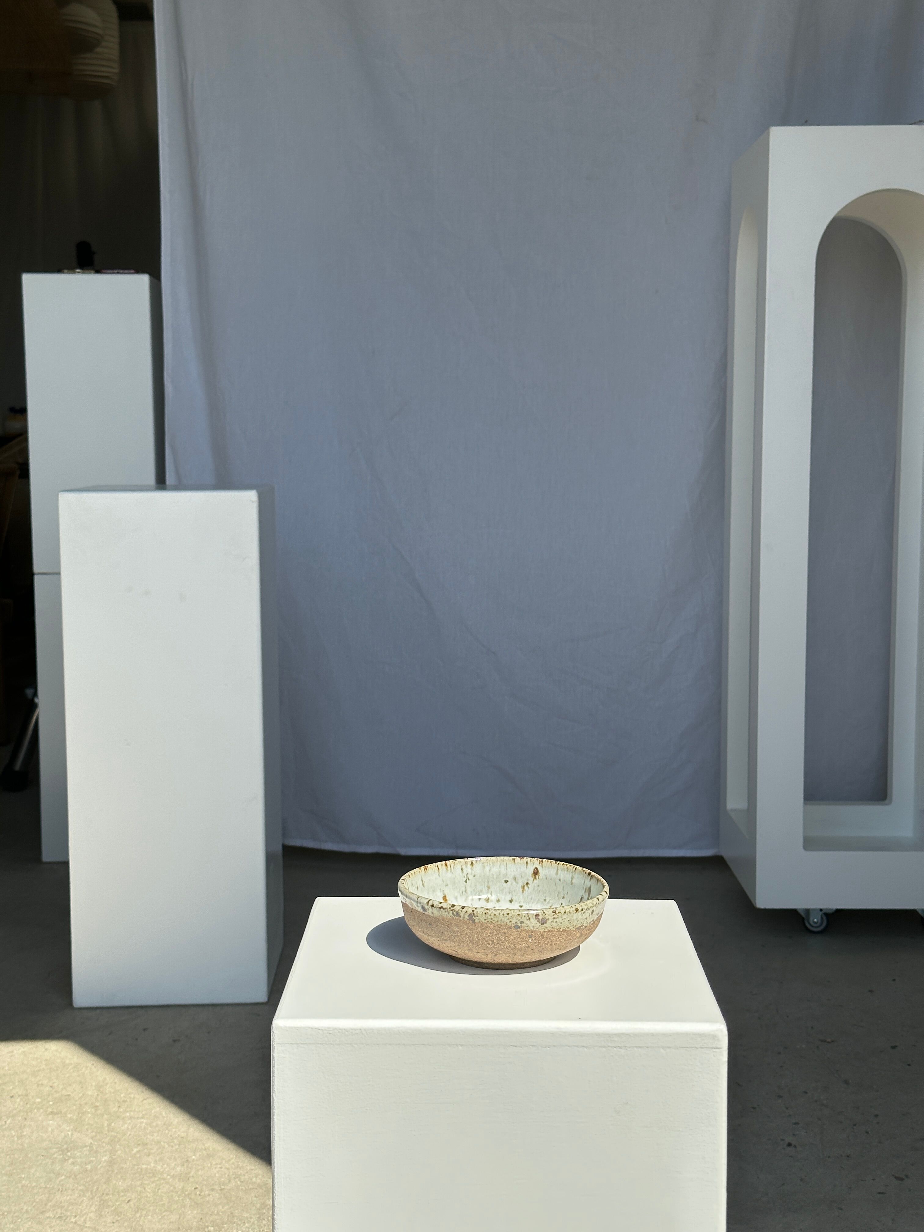 Bol en céramique moucheté et brun mat