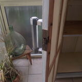 Parisian wardrobe in painted fir from the 30s 40s