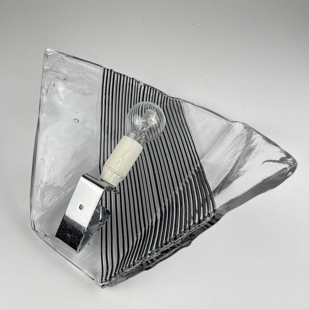 Murano Glass Wall Lamp, Italy, 1970s