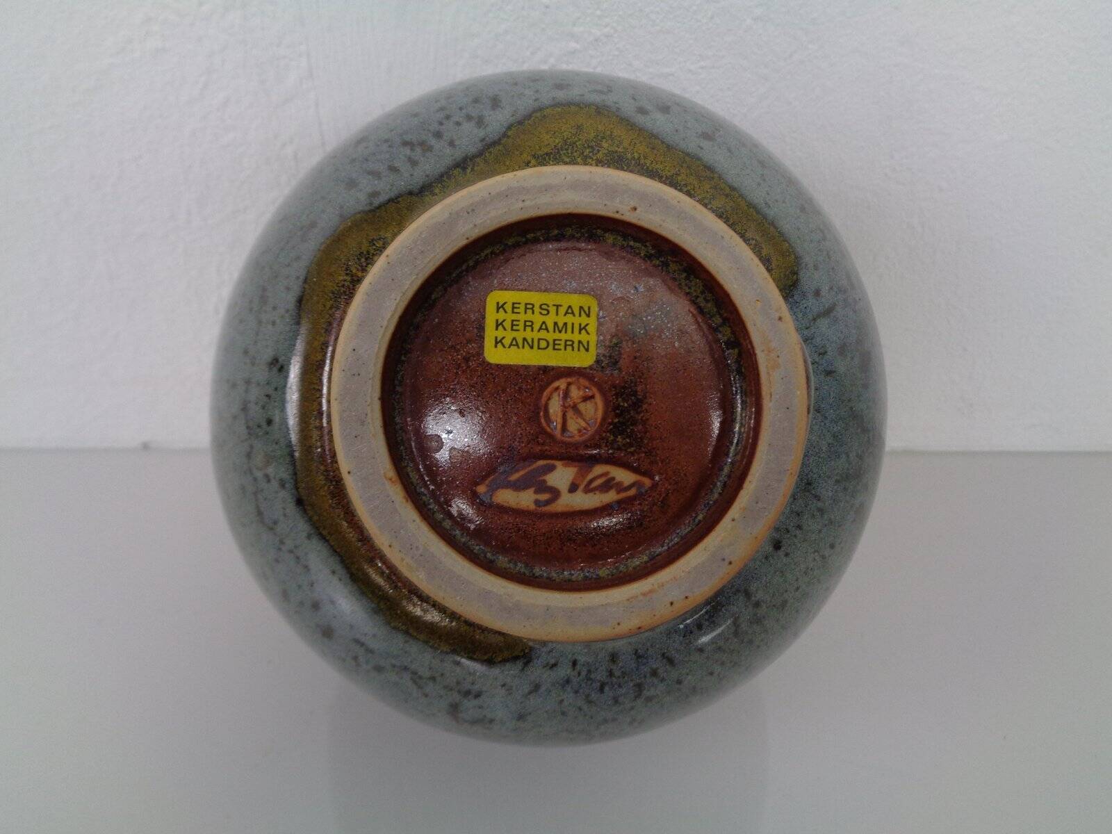 Studio ceramic vase by Horst Kerstan, Germany, 1960s.