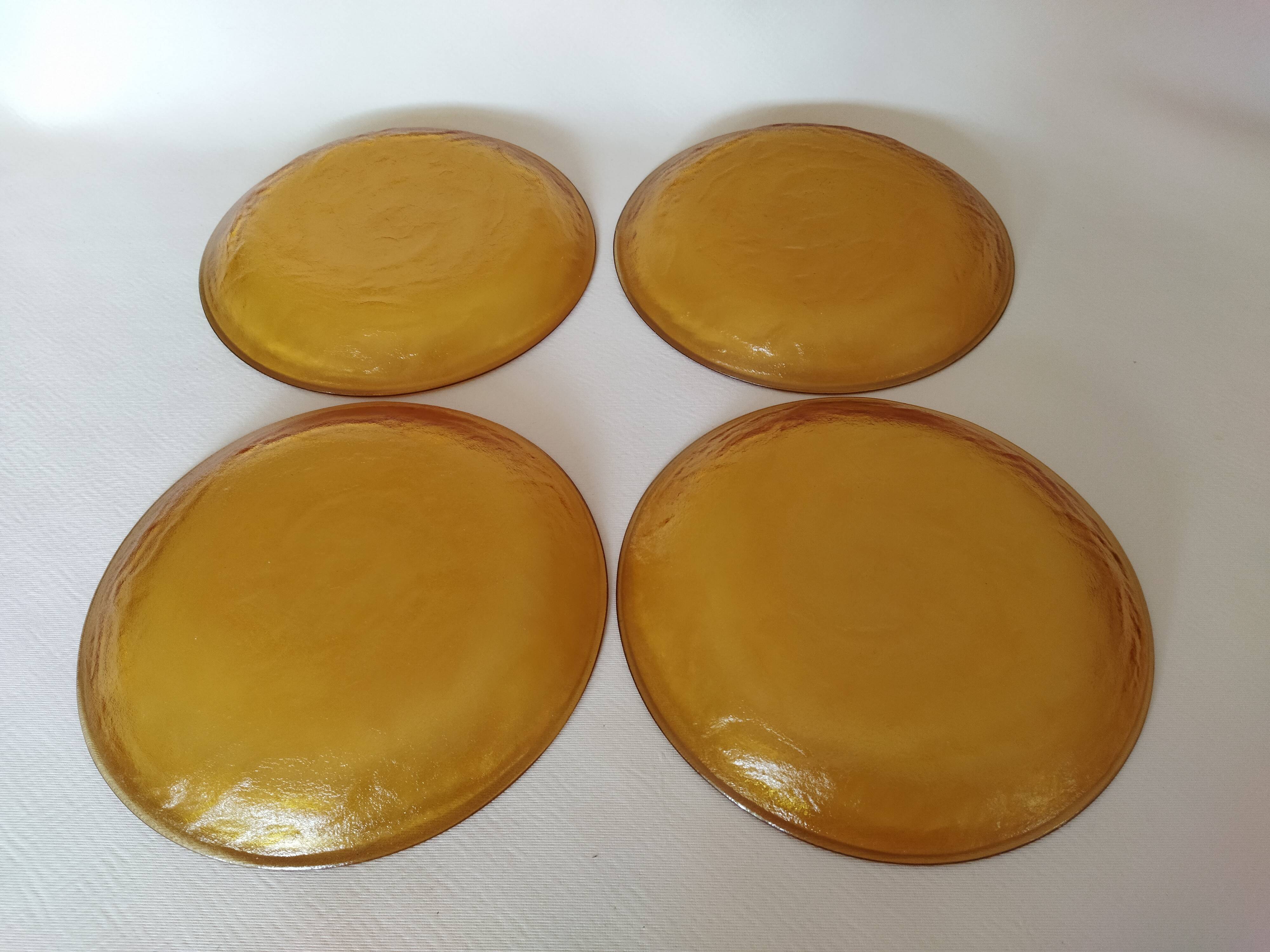 Flat plates Arcoroc Sierra amber