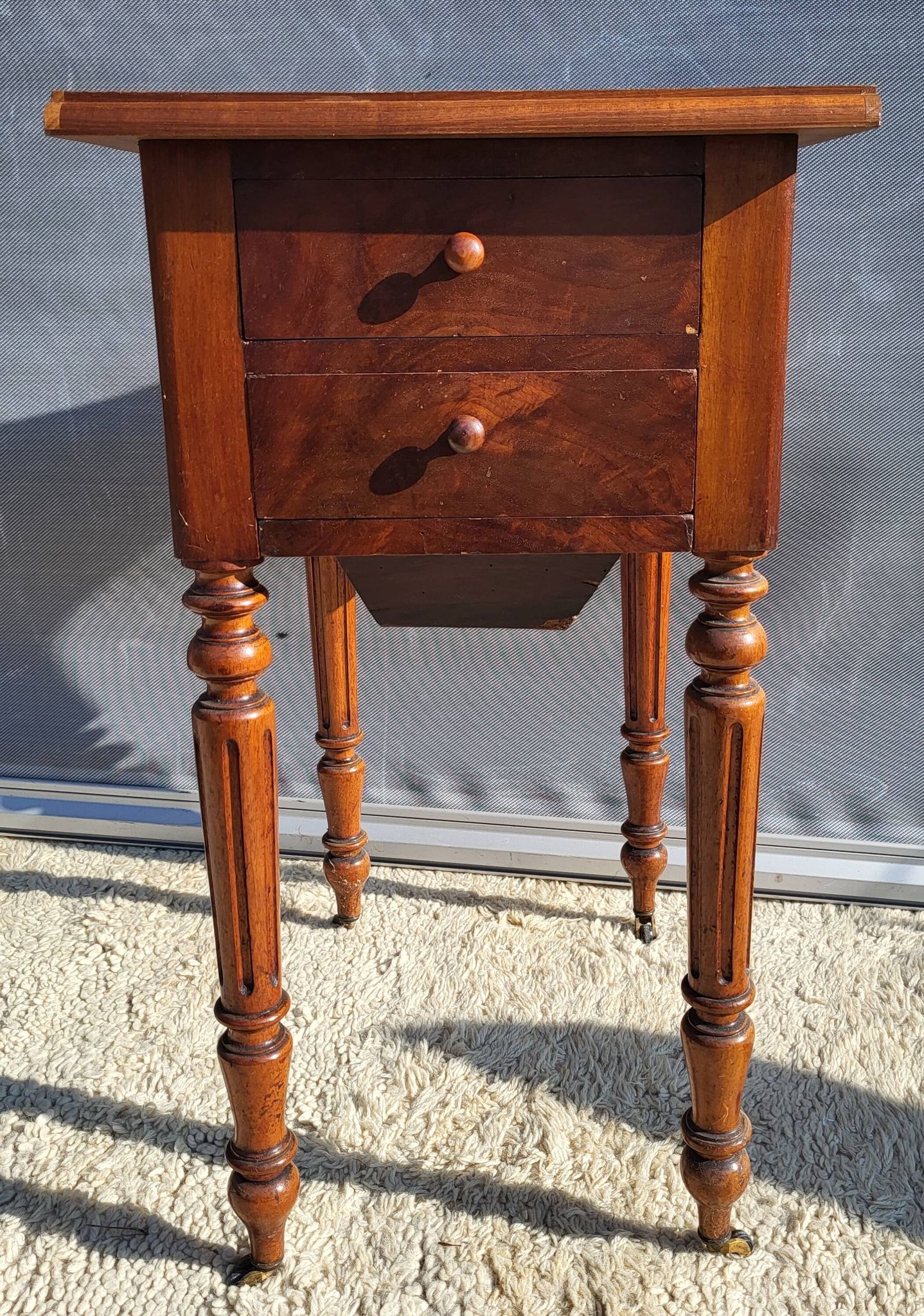 Louis Philippe secret table marquetry