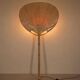 Large Uchiwa Floor lamp by Ingo Maurer for M Design , Germany 1977