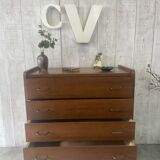 Vintage chest of drawers with tapered legs