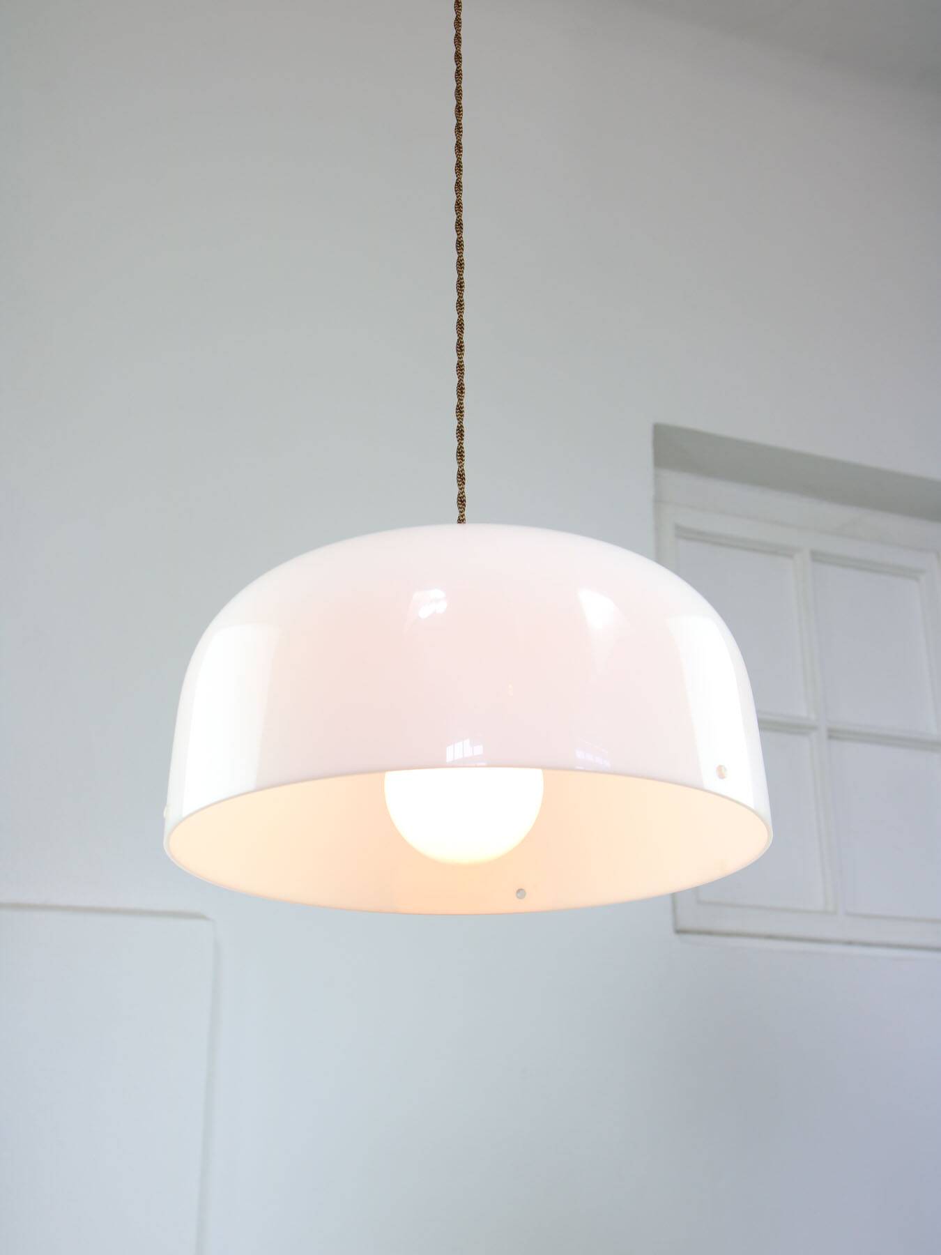 Space Age Medusa by Luigi Massoni for Guzzini in Brass, 1970s