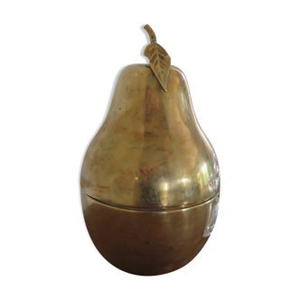 Vintage brass pear box