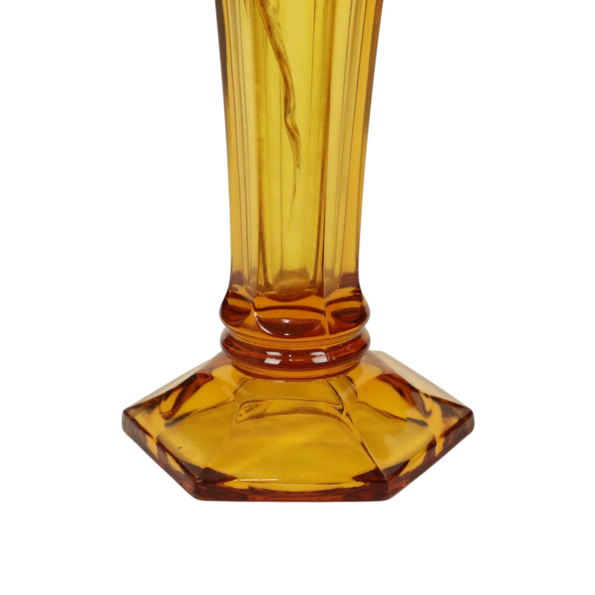 Set of Amber Vases Luxval Américain Art Deco 1935