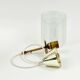 Mid-Century Scandinavian Brass & Crystal Glass Ceiling Light, Sweden, 1960s