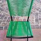 2 chaises scoubidou design André Monpoix, vintage séventies