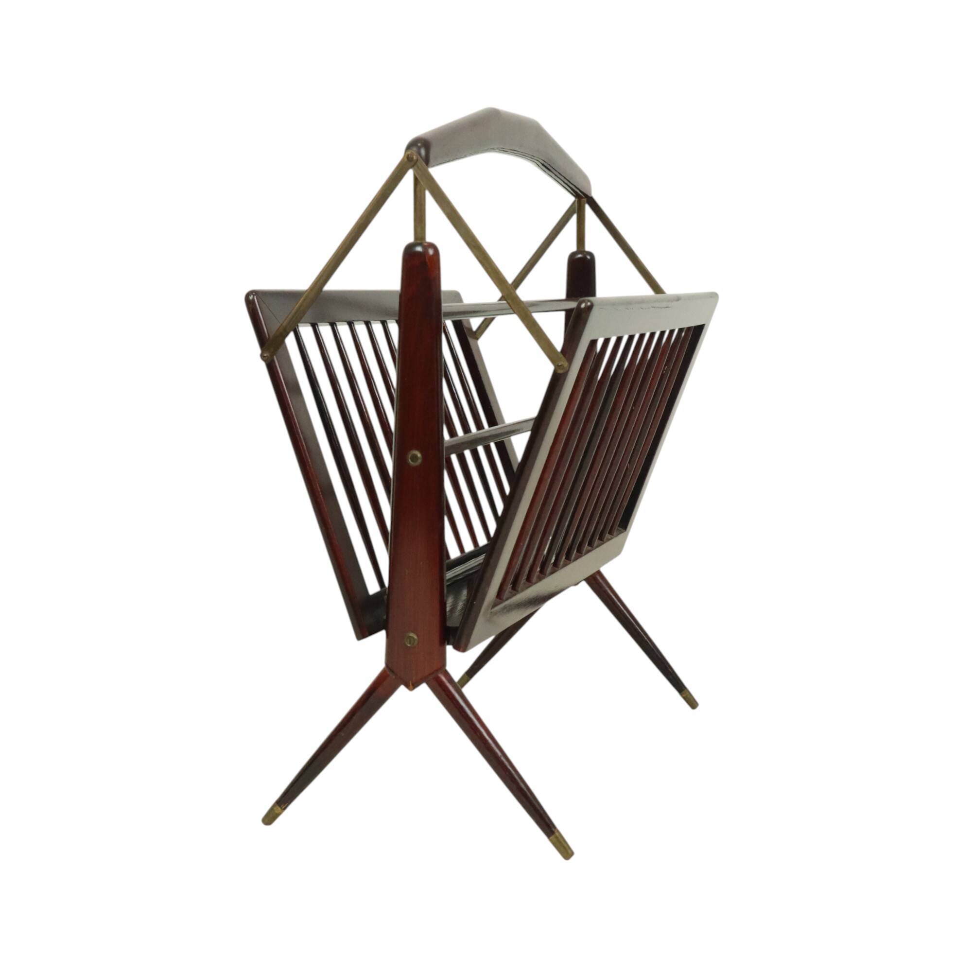 Porte-revues italien en bois Cesare Lacca