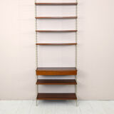 'string' bookcase with metal frame