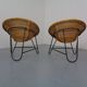 Mid-Century German Bamboo Chairs, 1960s, Set of 2