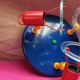 Vintage Ceiling Light "Fischer Leuchten" Multicolour Memphis Style - Year