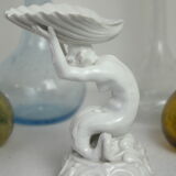 Empty Pocket Shell & Character Porcelain White De Capodimonte Italy XX th