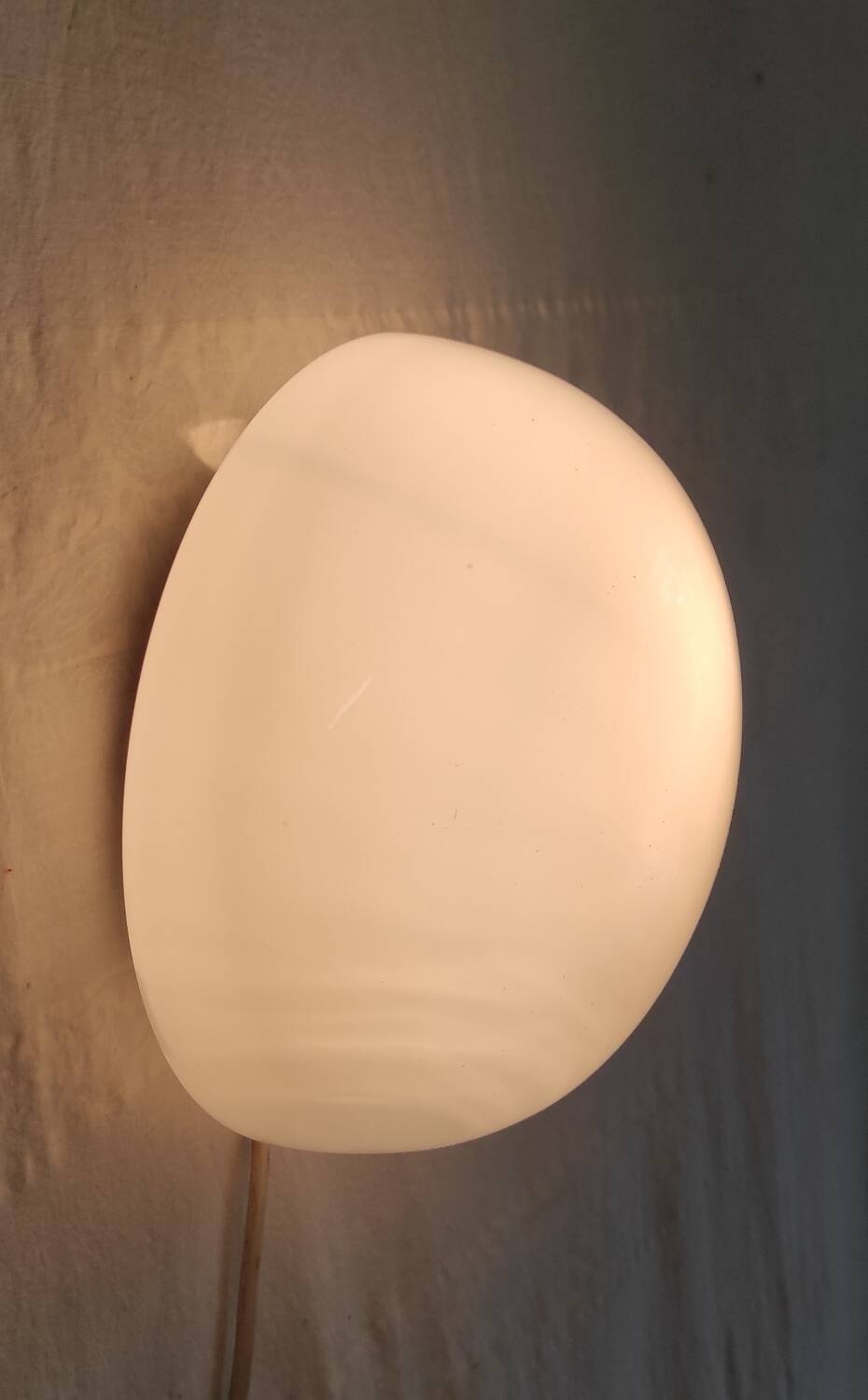 Opaline globe ceiling light 20 cm - 1960s