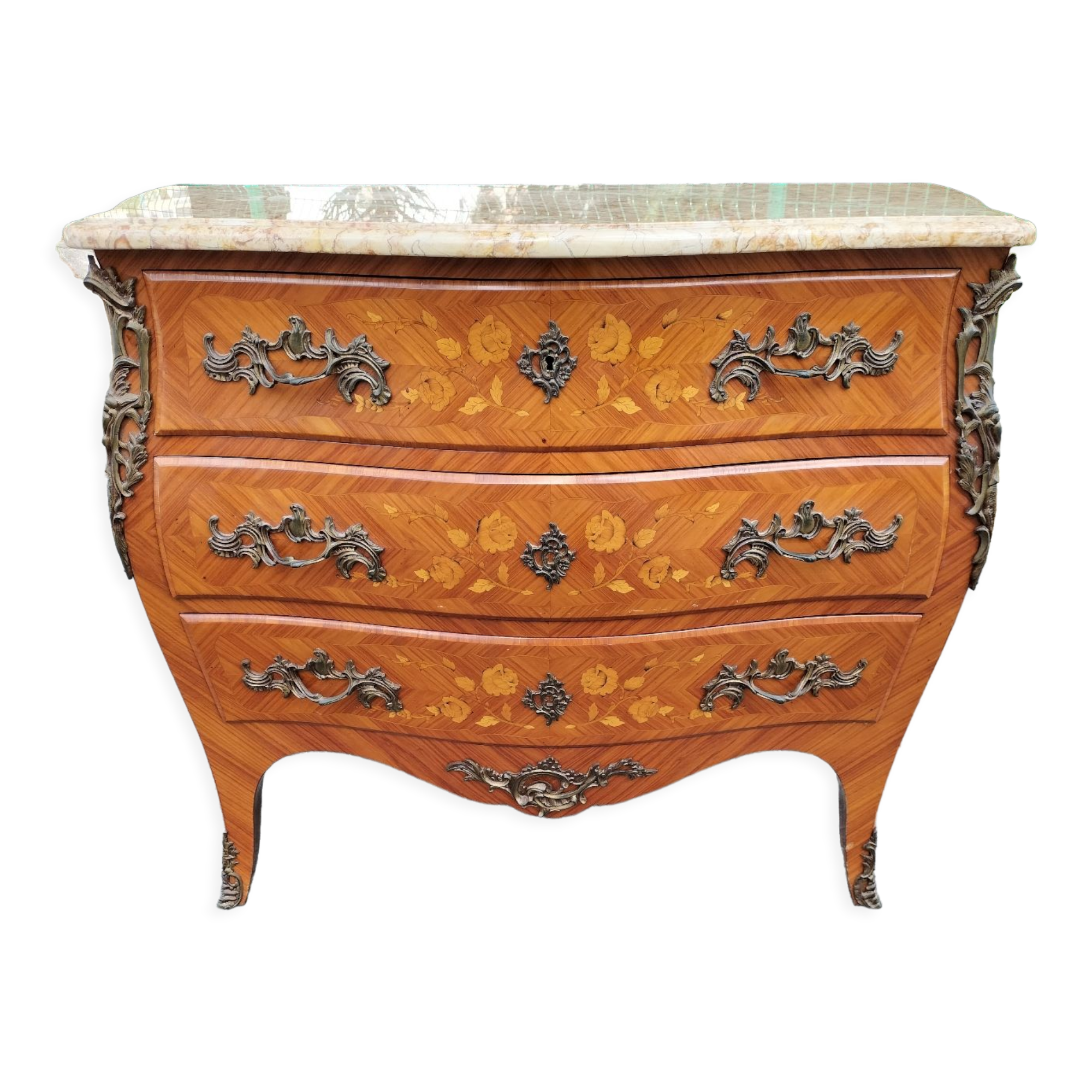 Inlaid chest of drawers