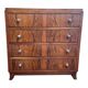 Art Deco walnut chest of drawers