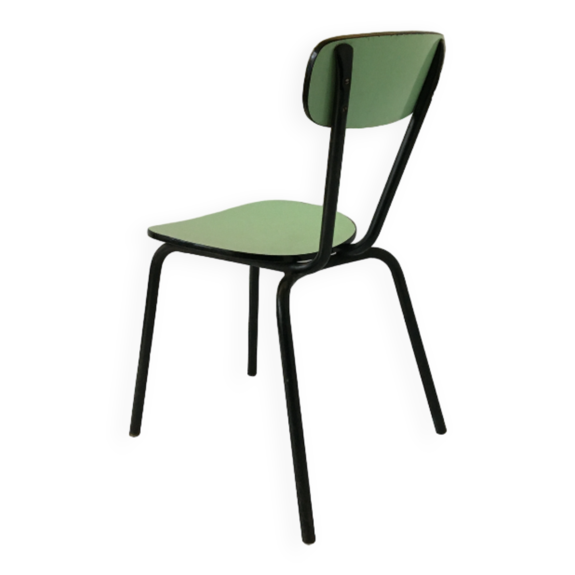 Water-green formica chair