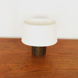 Brutalist brass table lamp