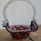 Blue and red basket