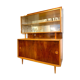 Buffet / Vitrine / Vaisselier deux corps vintage 1960