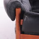Vintage black leather 2 seater sofa by Sven Ellekaer for Coja, 1960s