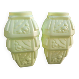2 art deco vases