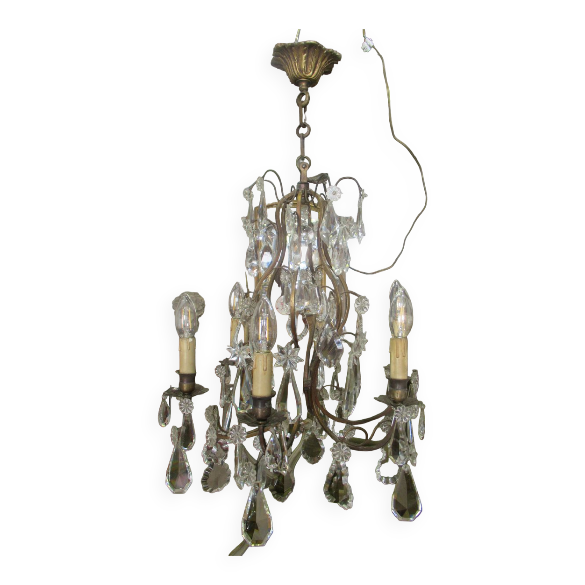 Chandelier with tassels
