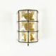 Mid-Century Bubble Glass & Iron Wall Lights from Limburg, Germany, 1960s