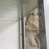 Vitrine médicale en metal laqué blanc - vintage 1960