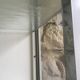 White lacquered metal medical display case - vintage 1960