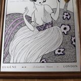 Coiffure screen-printed mirror 88.5cm x 63.5cm