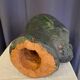 Buste de lenine en terre cuite couleur vert bronze grand format
