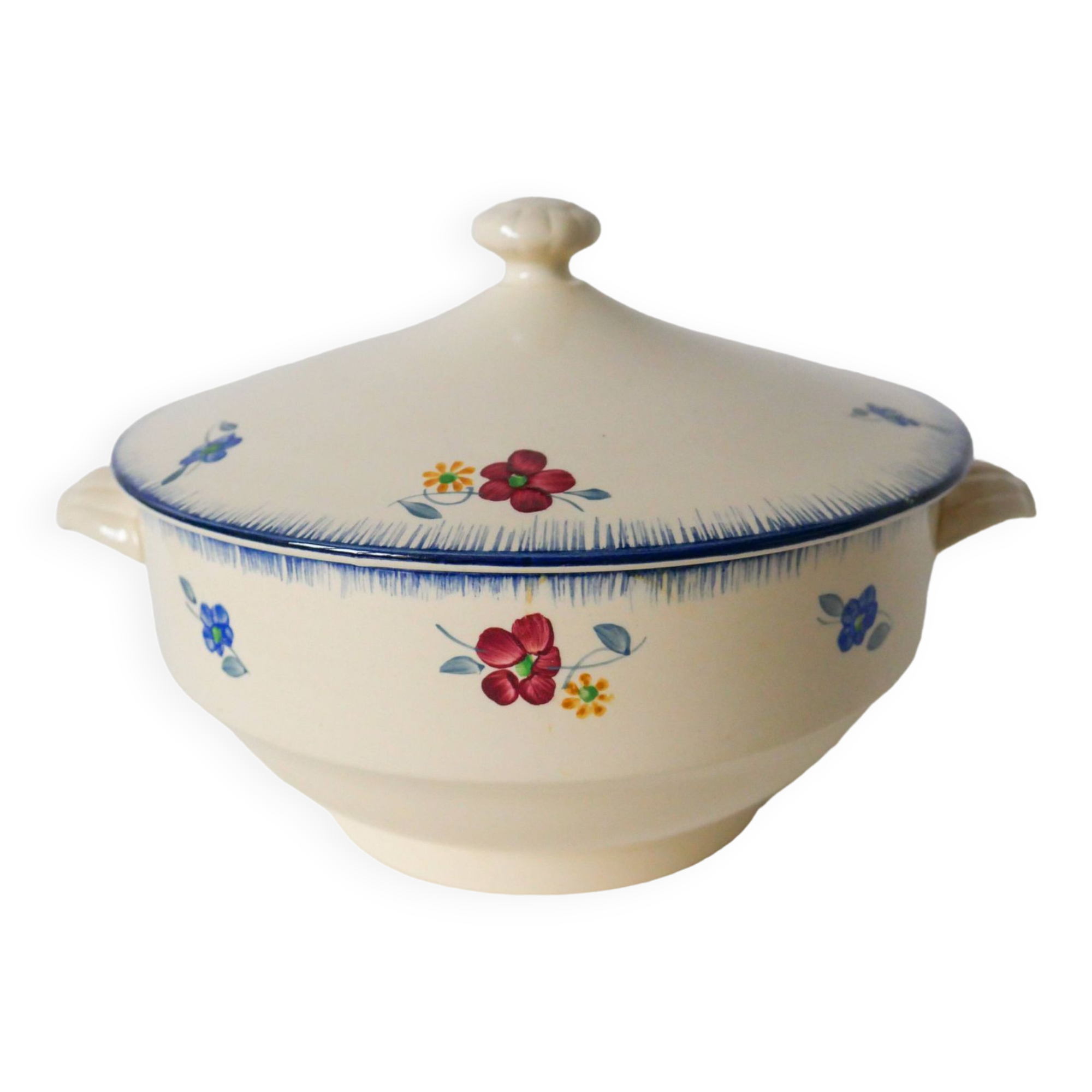 Soupière digoin sarreguemines modèle "mary-lou" 1940