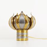 Lampe de table florentine en laiton français des années 1960 dans le style