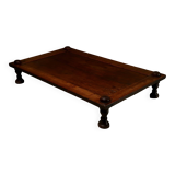 Monumental 19th Century Wabi Sabi Daybed in Tropical Hardwood