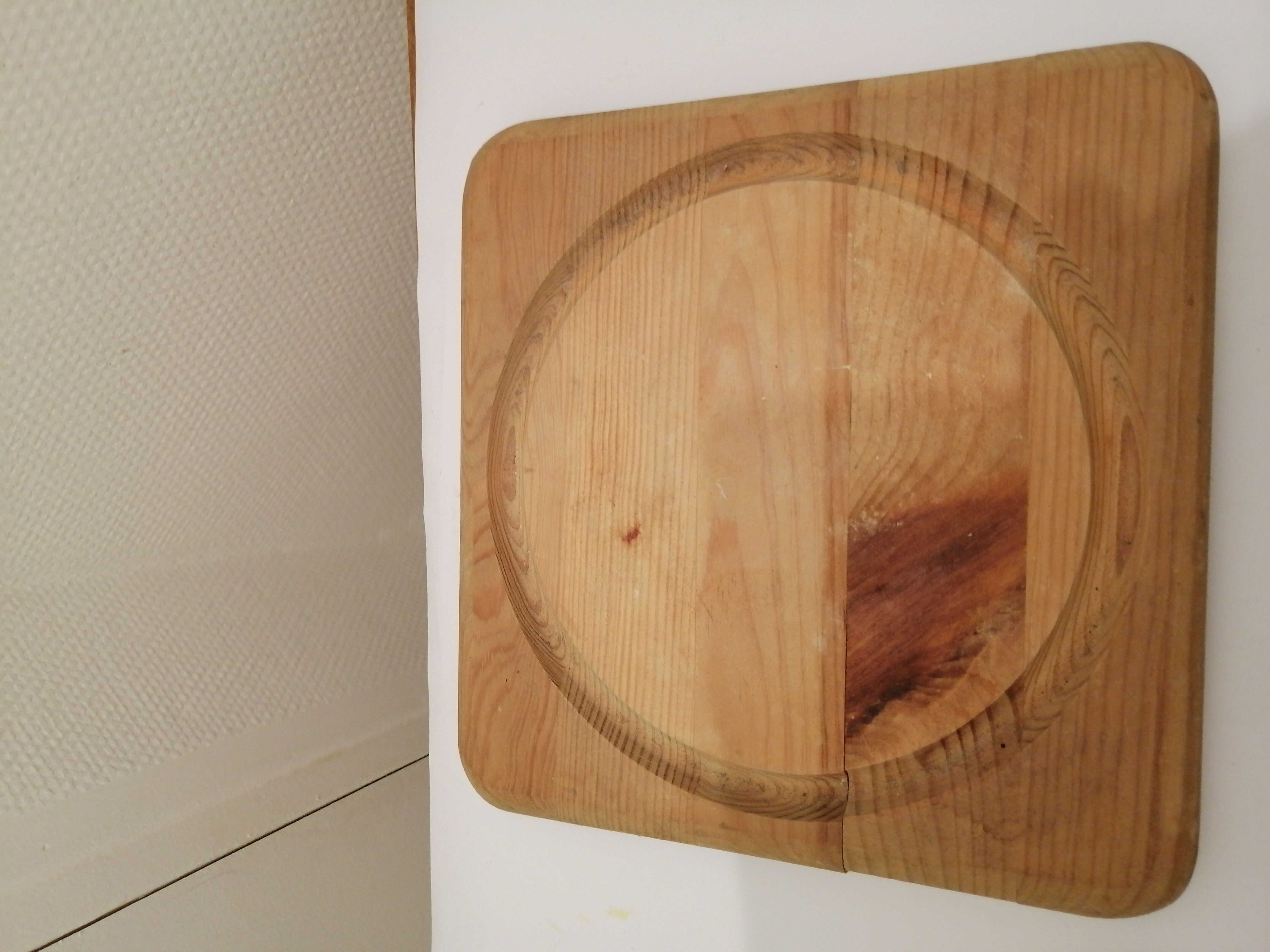 Square cheese platter with domed bell