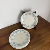 Ensemble de 6 assiettes à dessert en faïence de Maastricht modèle Clara