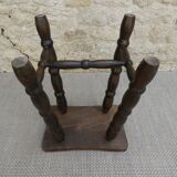 Solid wood stool
