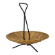 Vintage rattan and metal basket 1960's