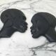Sculptures profils africains en ébène