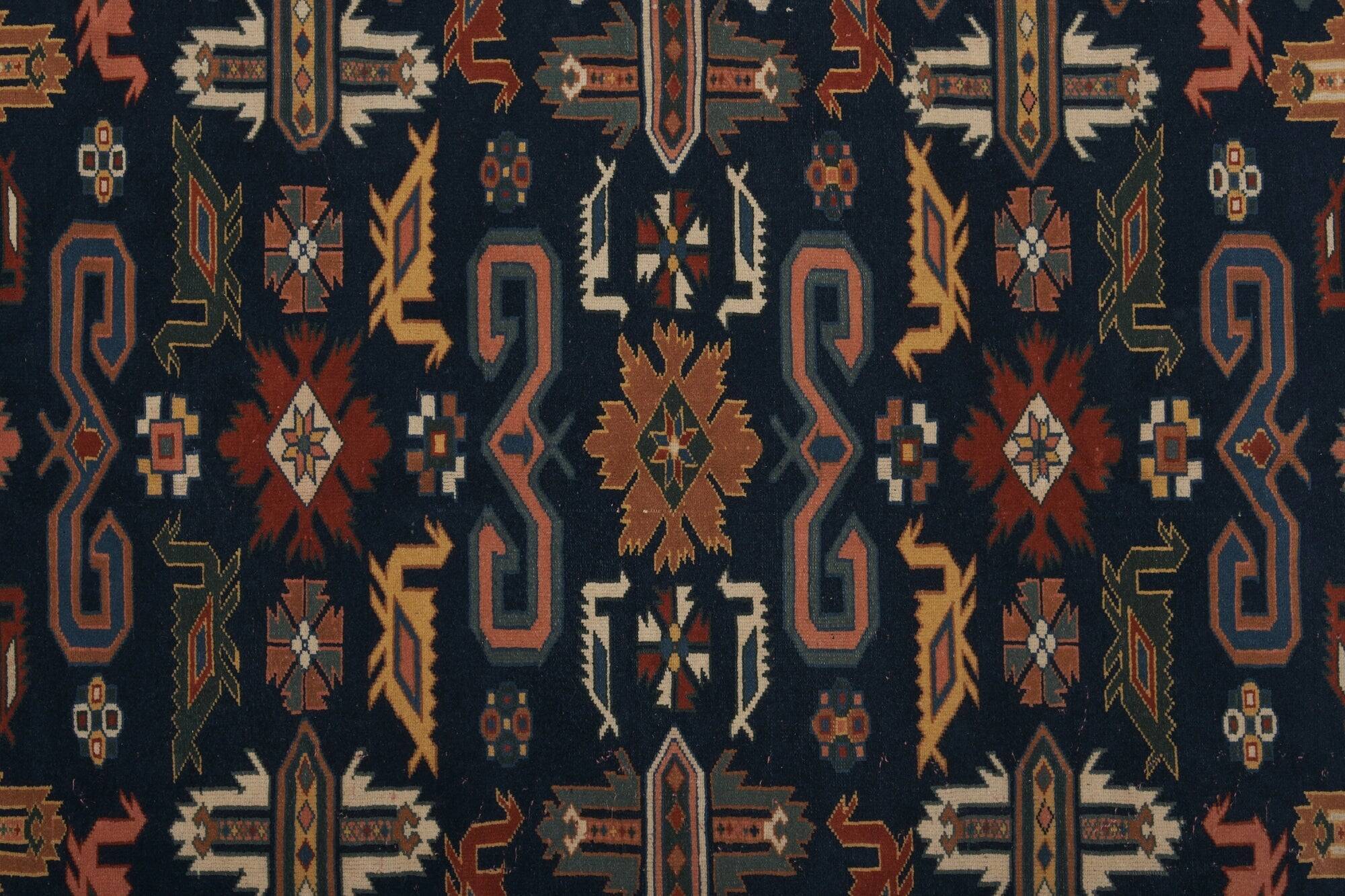 Vintage Turkish rug handmade 186x242 cm