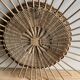 Vintage rattan sun mirror