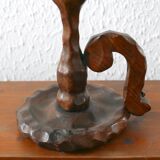 Candlestick in wood, 70s
