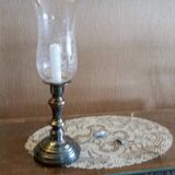 Photophore crystal Baccarat and silver metal