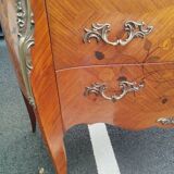 Old louis xv style marquetry chest of drawers
