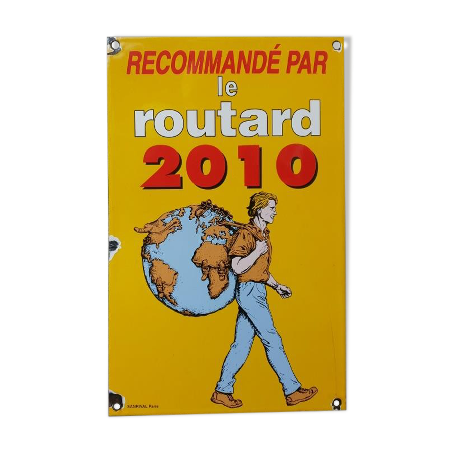 Plaque émaillée Le Routard guide du routard Hôtel Restaurant - 2010