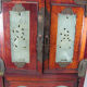 large Wooden Chinese jewelry box decorated with jade plates n°2