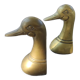 Paire de canards en laiton serre-livres