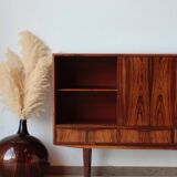 Buffet haut scandinave en palissandre – design E.W. Bach (années 60)